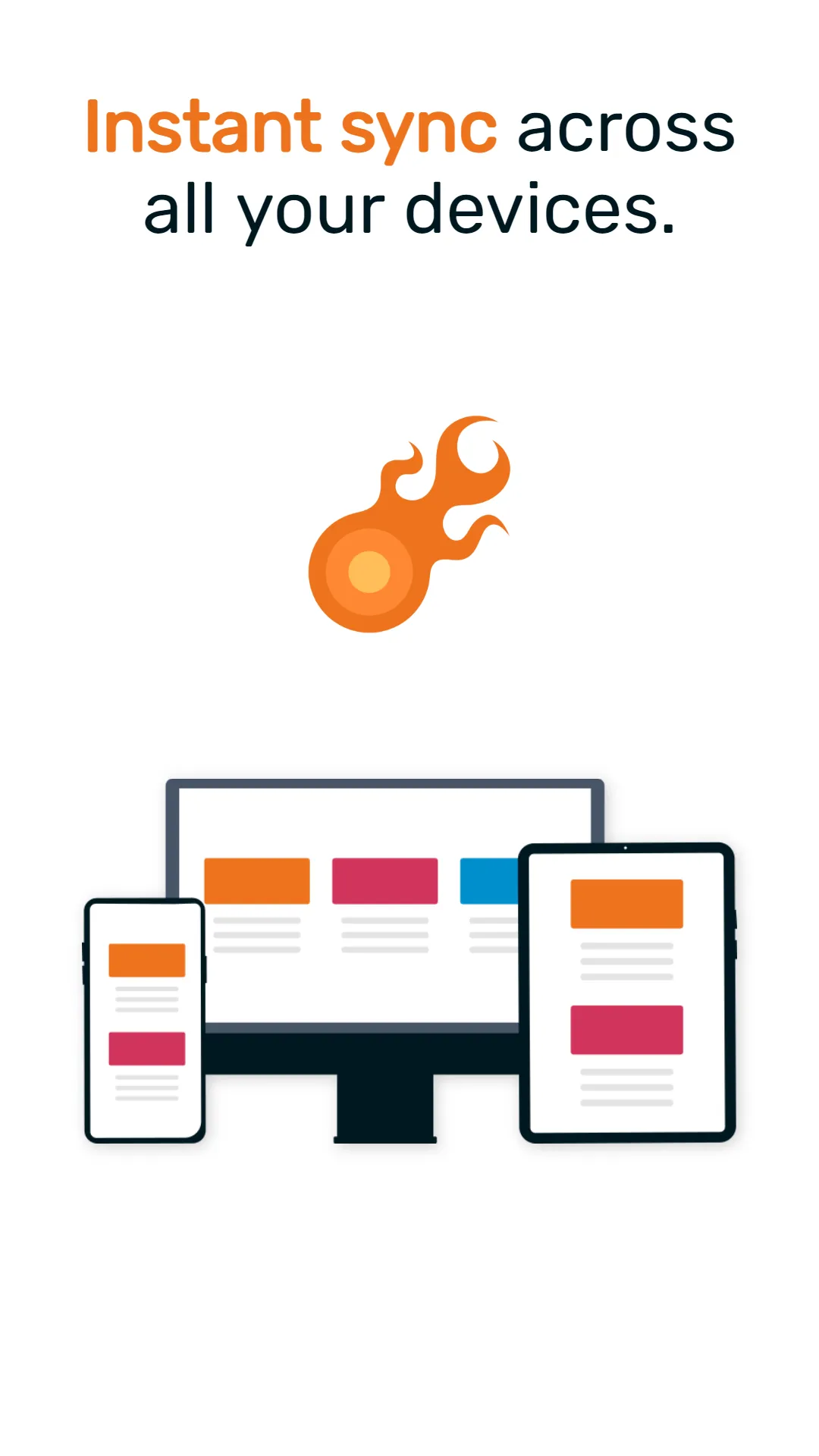ADHDAlly syncs instantly across phone, tablet, and desktop